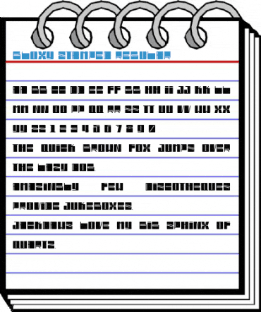 Bloxy Stamped Regular Font