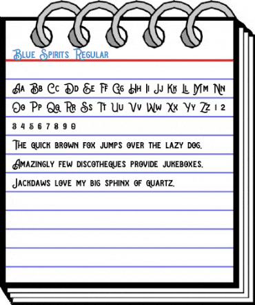 Blue Spirits Regular Font