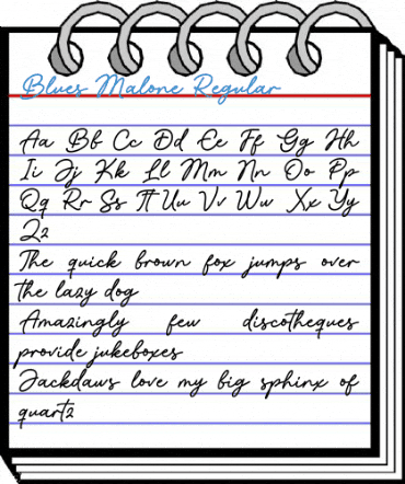 Blues Malone Regular Font