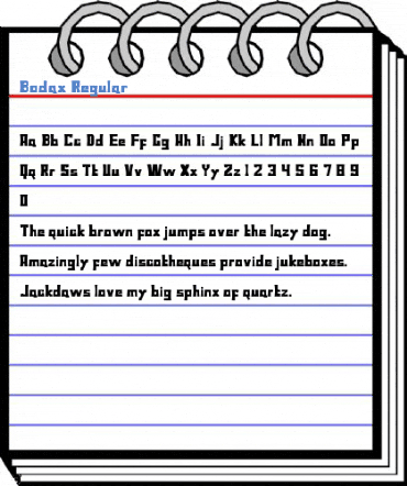 Bodax Regular Font