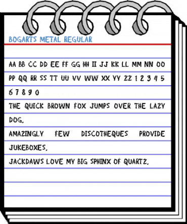 Bogarts Metal Regular Font