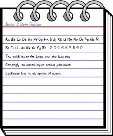 Bokier 2 Demo Regular Font