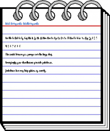 Bold Berrywalls BoldBerrywalls Font