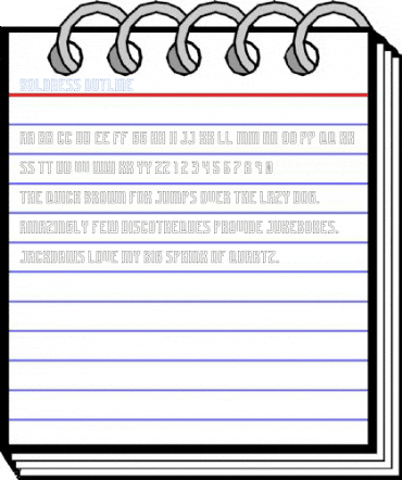 Boldness Outline Font