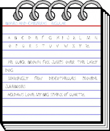 bones and chimeras Regular Font