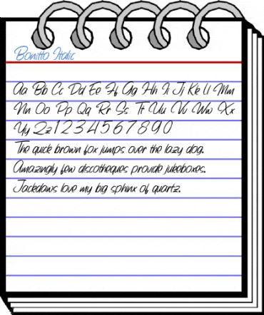 Bonitto Italic Font