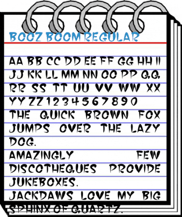 BOOZ BOOM Regular Font