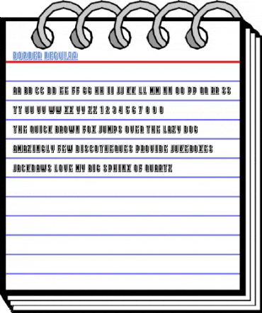 Border Regular Font
