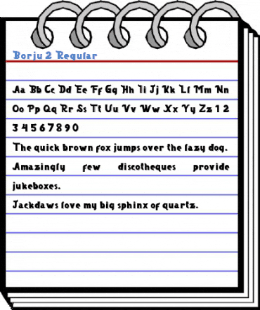 Borju 2 Regular Font