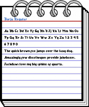 Borju Regular Font