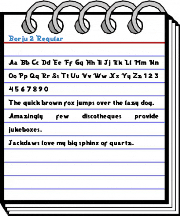 Borju 2 Regular Font