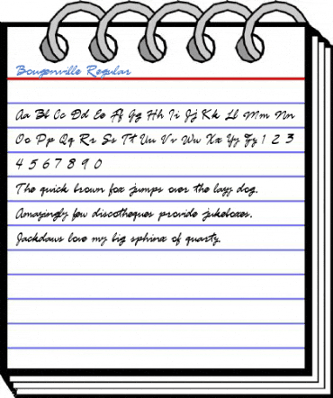 Bougenville Regular Font