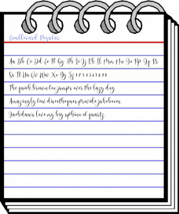 Boullevard Regular Font