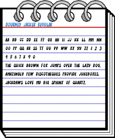 Bourney Jacker Regular Font