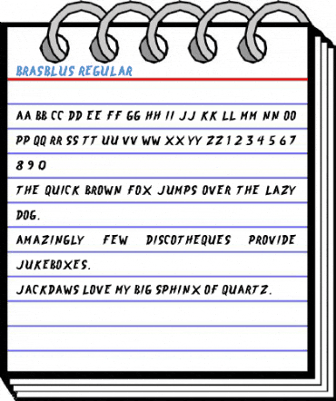 Brasblus Regular Font