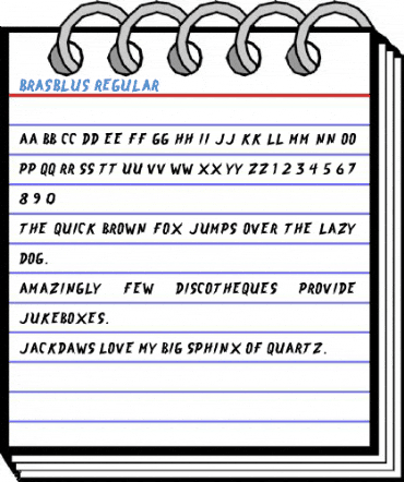Brasblus Regular Font
