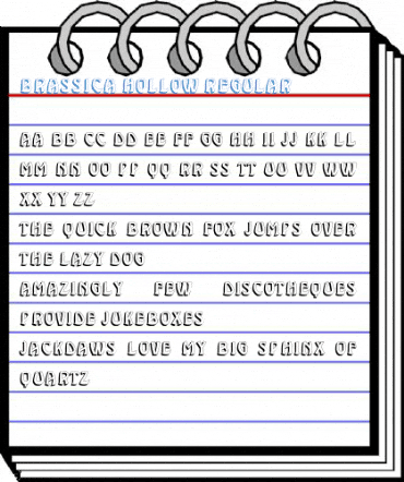 Brassica Hollow Regular Font