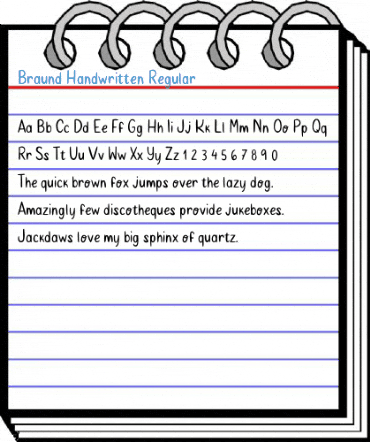 Braund Handwritten Regular Font