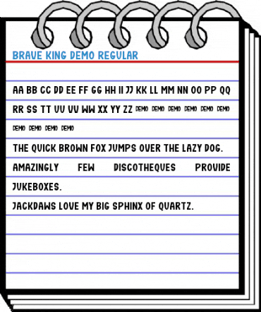Brave King Demo Regular Font