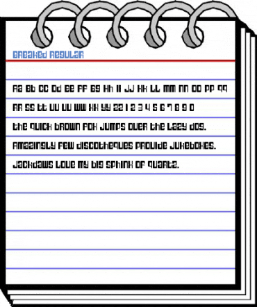 Breaked Regular Font