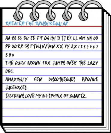 Breaker The Brush Regular Font