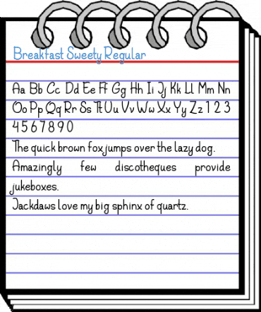 Breakfast Sweety Regular Font