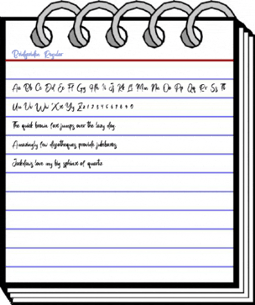 Bridgeriden Regular Font