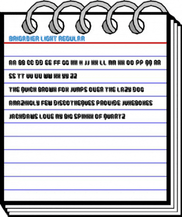 Brigadier Light Regular Font