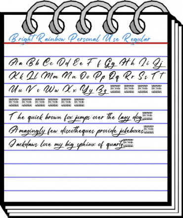 Bright Rainbow Personal Use Regular Font