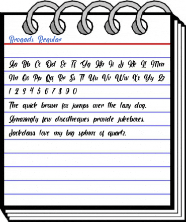 Brogads Regular Font