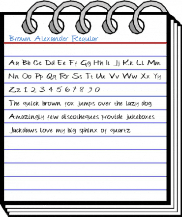 Brown Alexander Regular Font