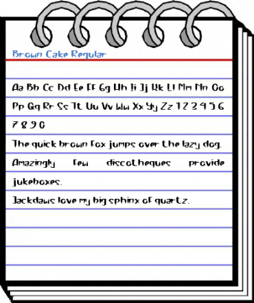 Brown Cake Regular Font