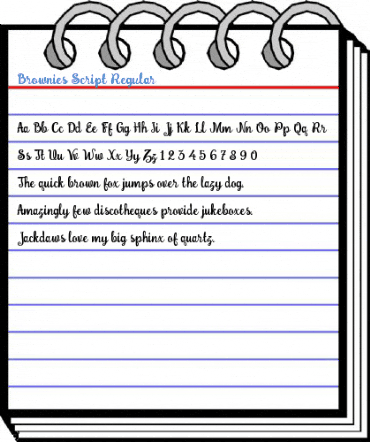 Brownies Script Regular Font
