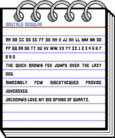 Brutals Regular Font