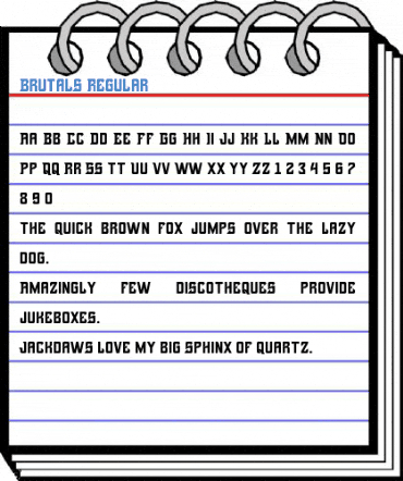 Brutals Regular Font
