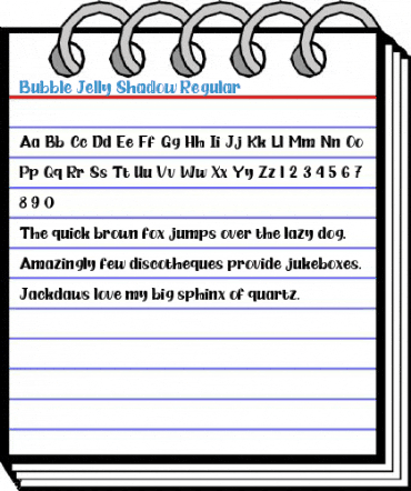 Bubble Jelly Shadow Regular Font