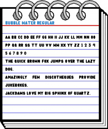Bubble Water Regular Font