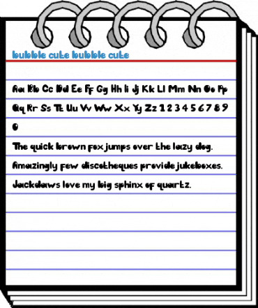bubble cute bubble cute Font