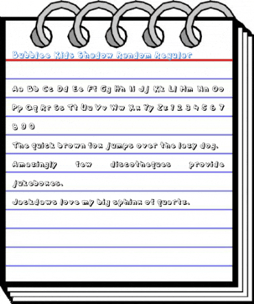 Bubblee Kids Shadow Random Regular Font
