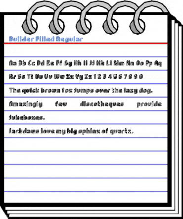 Builder Filled Regular Font