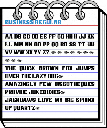 Business Regular Font