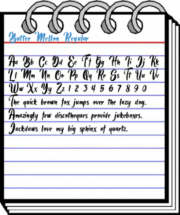 Butter Mellon Regular Font