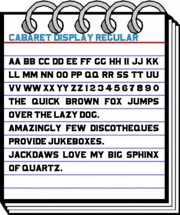 Cabaret Display Regular Font