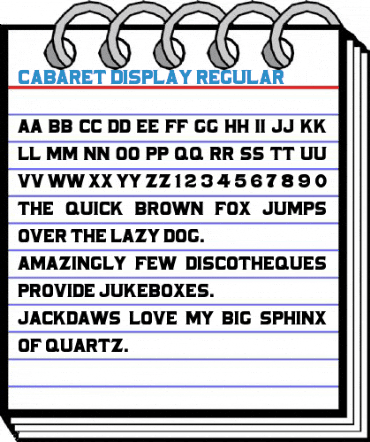 Cabaret Display Regular Font