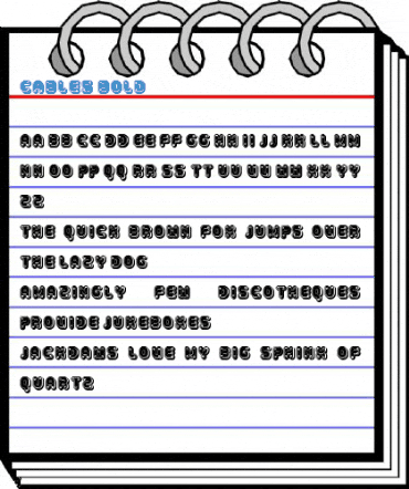 Cables Bold Font