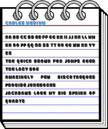 Cables Medium Font
