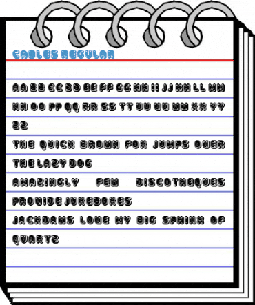 Cables Regular Font