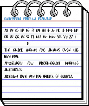CAlifornia dolphin Regular Font