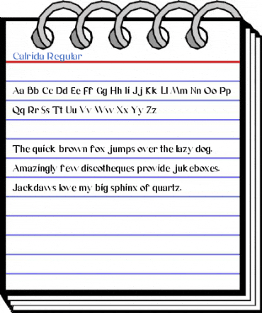 Calrida Regular Font