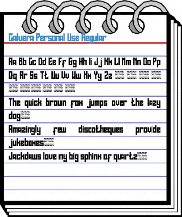 Calvera Personal Use Regular Font